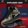 imageASHION Unisex Kids Basketball Shoes Air Boys Girls High Top Sneakers Breathable Outdoor Cushioning Athletic ShoesF15Gold Black