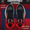 imageASHION Unisex Kids Basketball Shoes Air Boys Girls High Top Sneakers Breathable Outdoor Cushioning Athletic ShoesF15Red Black