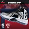 imageASHION Unisex Kids Basketball Shoes Air Boys Girls High Top Sneakers Breathable Outdoor Cushioning Athletic ShoesF15Silver Black