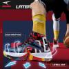 imageASHION Unisex Kids Basketball Shoes Air Boys Girls High Top Sneakers Breathable Outdoor Cushioning Athletic ShoesFColourful