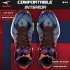 imageASHION Unisex Kids Basketball Shoes Air Boys Girls High Top Sneakers Breathable Outdoor Cushioning Athletic ShoesFColourful