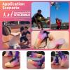imageASHION Unisex Kids Basketball Shoes Air Boys Girls High Top Sneakers Breathable Outdoor Cushioning Athletic ShoesGradual Pink Purple