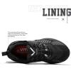imageLittleplum Boys Running Shoes Slip On Kids Sneakers Mesh Tennis Shoes Lightweight Breathable for Athletic Gym School SportClassic All Black