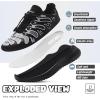 imageLittleplum Boys Running Shoes Slip On Kids Sneakers Mesh Tennis Shoes Lightweight Breathable for Athletic Gym School SportEnergic Black Grey