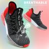 imageLittleplum Boys Running Shoes Slip On Kids Sneakers Mesh Tennis Shoes Lightweight Breathable for Athletic Gym School SportPopular Black Red