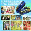 imageLittleplum Boys Sandals Closed Toe Sport Sandals Summer Shoes for Kids Walking Hiking Athletic OutdoorVibrant Fire Blue