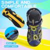 imageLittleplum Boys Sandals Closed Toe Toddler Sport Sandals Little Kid Summer Shoes for Big Kid Walking Hiking Athletic Outdoor Yellow Toddler 85