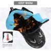 imageLittleplum Boys Snow Boots Winter Waterproof Antiskid Boots Hiking Outdoor Shoes Booties for Unisex Kids Little KidBig Kid8065Black Blue