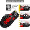 imageLittleplum Boys Snow Boots Winter Waterproof Antiskid Boots Hiking Outdoor Shoes Booties for Unisex Kids Little KidBig Kid8065Black Red