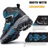 imageLittleplum Boys Snow Boots Winter Waterproof Antiskid Boots Hiking Outdoor Shoes Booties for Unisex Kids Little KidBig Kid8112Blue