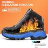 imageLittleplum Boys Snow Boots Winter Waterproof Antiskid Boots Hiking Outdoor Shoes Booties for Unisex Kids Little KidBig Kid8181Camo Black Blue