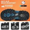 imageLittleplum Boys Snow Boots Winter Waterproof Antiskid Boots Hiking Outdoor Shoes Booties for Unisex Kids Little KidBig Kid8181Camo Lake Blue