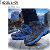 imageLittleplum Boys Snow Boots Winter Waterproof Antiskid Boots Hiking Outdoor Shoes Booties for Unisex Kids Little KidBig KidBlackBlue