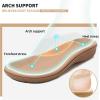 imageLittleplum Womens Sandals Arch Support Slingback Sandals Summer Beach Shoes Ankle Strap Thong Elastic Flat Sandals for WomenClassic Apricot