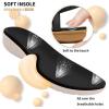 imageLittleplum Womens Sandals Arch Support Slingback Sandals Summer Beach Shoes Ankle Strap Thong Elastic Flat Sandals for WomenClassic Black