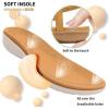 imageLittleplum Womens Sandals Arch Support Slingback Sandals Summer Beach Shoes Ankle Strap Thong Elastic Flat Sandals for WomenClassic Brown