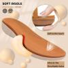 imageLittleplum Womens Sandals Arch Support Slingback Sandals Summer Beach Shoes Ankle Strap Thong Elastic Flat Sandals for WomenElegance Brown