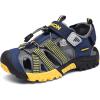 imageLittleplum Boys Sandals Closed Toe Toddler Sport Sandals Little Kid Summer Shoes for Big Kid Walking Hiking Athletic Outdoor Yellow Toddler 85