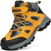 imageLittleplum Boys Snow Boots Winter Waterproof Antiskid Boots Hiking Outdoor Shoes Booties for Unisex Kids Little KidBig Kid8181Camo Yellow