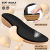 imageLittleplum Womens Sandals Arch Support Slingback Sandals Summer Beach Shoes Ankle Strap Thong Elastic Flat SandalsChic Black
