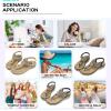 imageLittleplum Womens Sandals Arch Support Summer Beach Sandals Comfort Walking Shoes Bohemian Flip Flops Sandals for WomenElegance Black