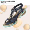 imageLittleplum Womens Sandals Comfort Arch Support Sandals Summer Walking Shoes Casual Ankle Elastic Flip Flops SandalsCasual Blue