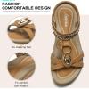 imageLittleplum Womens Sandals Comfort Arch Support Sandals Summer Walking Shoes Casual Ankle Elastic Flip Flops SandalsCasual Brown