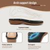 imageLittleplum Womens Sandals Arch Support Slingback Rhinestone Dressy Sandals Comfort Summer Shoes Ankle Strap Elastic Flats for Beach WalkingCasual Chic Black