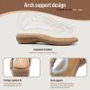 imageLittleplum Womens Sandals Comfort Arch Support Sandals Summer Walking Shoes Casual Ankle Elastic Flip Flops SandalsVintage Apricot