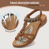 imageLittleplum Womens Sandals Comfort Arch Support Sandals Summer Walking Shoes Casual Ankle Elastic Flip Flops SandalsVintage Brown