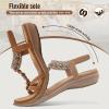 imageLittleplum Womens Sandals Comfort Arch Support Sandals Summer Walking Shoes Casual Ankle Elastic Flip Flops SandalsVintage Brown