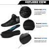 imageASHION Kids Basketball Shoes Boys Girls Sneakers MidTop Lace Up Cushion Anti Slip Athletic Outdoor Sport Shoes for UnisexChildBlack