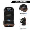 imageASHION Kids Basketball Shoes Boys Girls Sneakers MidTop Lace Up Cushion Anti Slip Athletic Outdoor Sport Shoes for UnisexChildBlack Gold