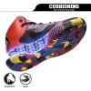 imageASHION Kids Basketball Shoes Boys Girls Sneakers MidTop Lace Up Cushion Anti Slip Athletic Outdoor Sport Shoes for UnisexChildMulticolored