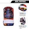 imageASHION Kids Basketball Shoes Boys Girls Sneakers MidTop Lace Up Cushion Anti Slip Athletic Outdoor Sport Shoes for UnisexChildMulticolored