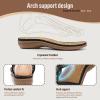 imageLittleplum Sandals Women Flat Dressy Sandal Summer Comfortable Slipon Casual Beach Shoes Dress Bohemian Ankle Elastic Flats SandalsComfortable Black