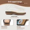 imageLittleplum Sandals Women Flat Dressy Sandal Summer Comfortable Slipon Casual Beach Shoes Dress Bohemian Ankle Elastic Flats SandalsFashion Black
