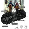 imageLittleplum Boys Snow Boots Winter Warm Booties Antiskid Hiking Outdoor Shoes Ankle Boots for KidsBlack