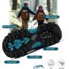 imageLittleplum Boys Snow Boots Winter Warm Booties Antiskid Hiking Outdoor Shoes Ankle Boots for KidsBlue