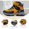 imageLittleplum Boys Snow Boots Winter Warm Booties Antiskid Hiking Outdoor Shoes Ankle Boots for KidsYellow