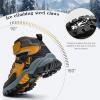 imageLittleplum Boys Snow Boots Winter Warm Booties Antiskid Hiking Outdoor Shoes Ankle Boots for KidsYellow