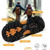 imageLittleplum Boys Snow Boots Winter Warm Booties Antiskid Hiking Outdoor Shoes Ankle Boots for KidsYellow