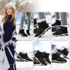 imageLittleplum Snow Boots for WomenWarm Fur Line Anti Slip Womens Winter BootsFashion Ankle Booties Sneakers for Outdoor HikingBlack White
