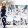 imageLittleplum Snow Boots for WomenWarm Fur Line Anti Slip Womens Winter BootsFashion Ankle Booties Sneakers for Outdoor HikingWhite Grey