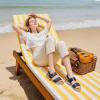 image:imageLittleplum Sandals for Women Arch Support  Comfortable Flat Womens Sandals Summer Breathable Adjustable Orthotic Walking Shoes for BeachTravelFashion Royal Blue