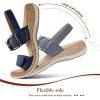image:imageLittleplum Sandals for Women Arch Support  Comfortable Flat Womens Sandals Summer Breathable Adjustable Orthotic Walking Shoes for BeachTravelFashion Royal Blue