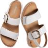 image:imageLittleplum Sandals for Women Arch Support  Comfortable Flat Womens Sandals Summer Breathable Adjustable Orthotic Walking Shoes for BeachTravelFashion Cream White