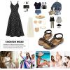 image:imageLittleplum Women Flats Sandals Arch Support OpenToe Casual Summer Low Wedge Shoes for Daily Beach Walking Dressy Comfy Sandals1818Black