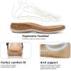 image:imageLittleplum Women Flats Sandals Arch Support OpenToe Casual Summer Low Wedge Shoes for Daily Beach Walking Dressy Comfy Sandals1818Cream White