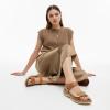 image:imageLittleplum Womens Sandals Arch Support Adjustable Comfy Flat Sandals for Women Summer Walking Shoes for BeachTravelUrban Brown
